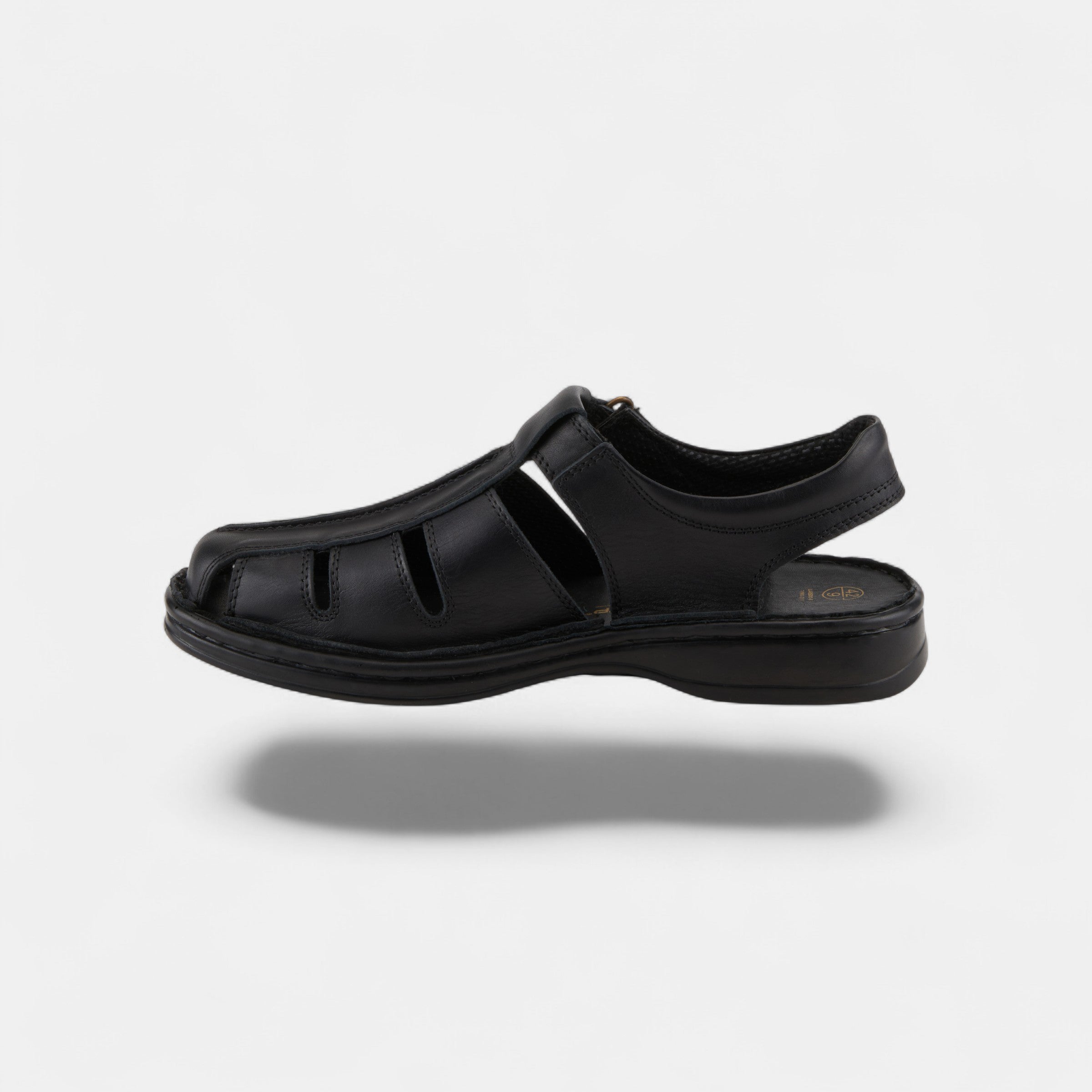 Spring Step Men Laredo Black Leather Sandal
