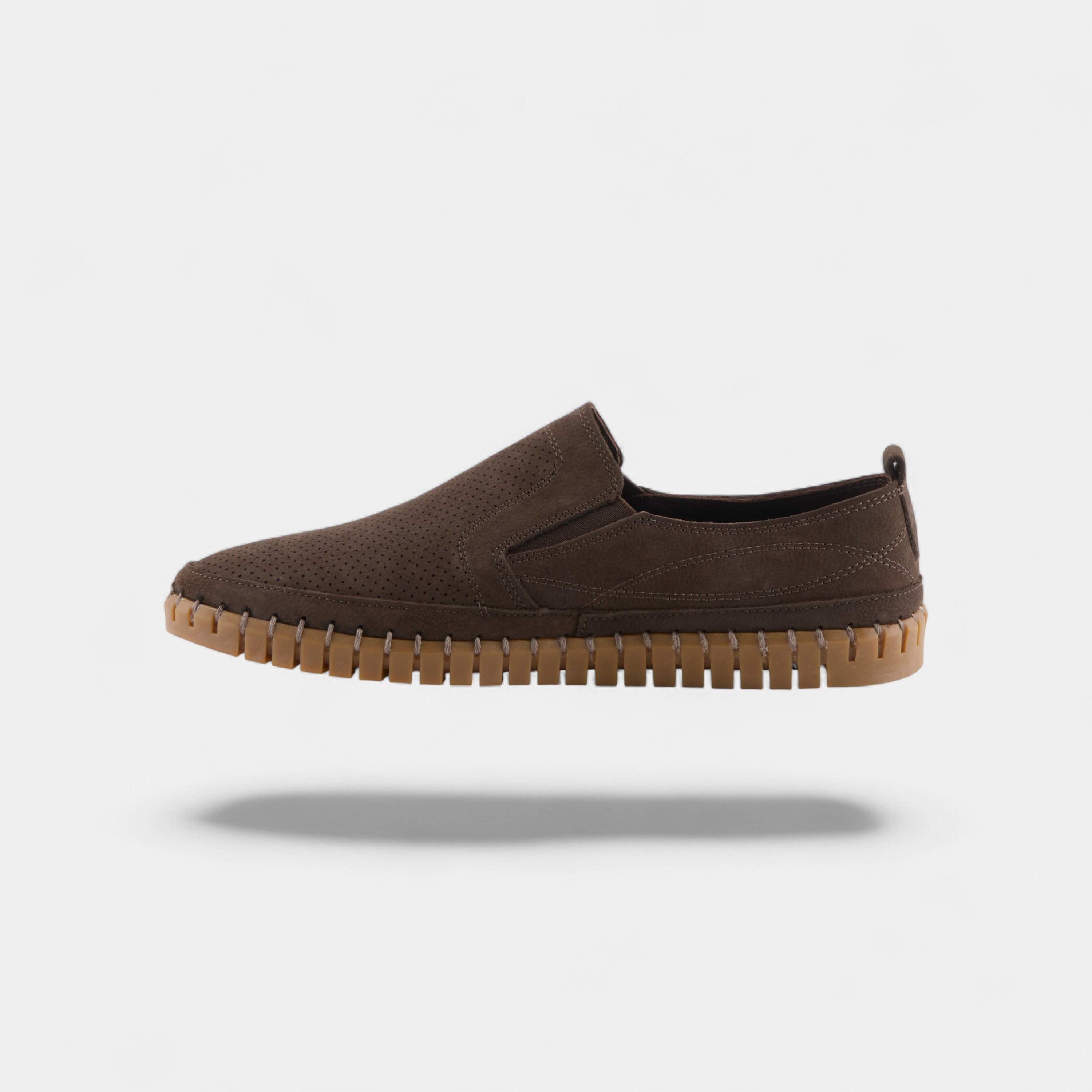 Spring Step Men Mateo Brown Nubuck Leather Loafer