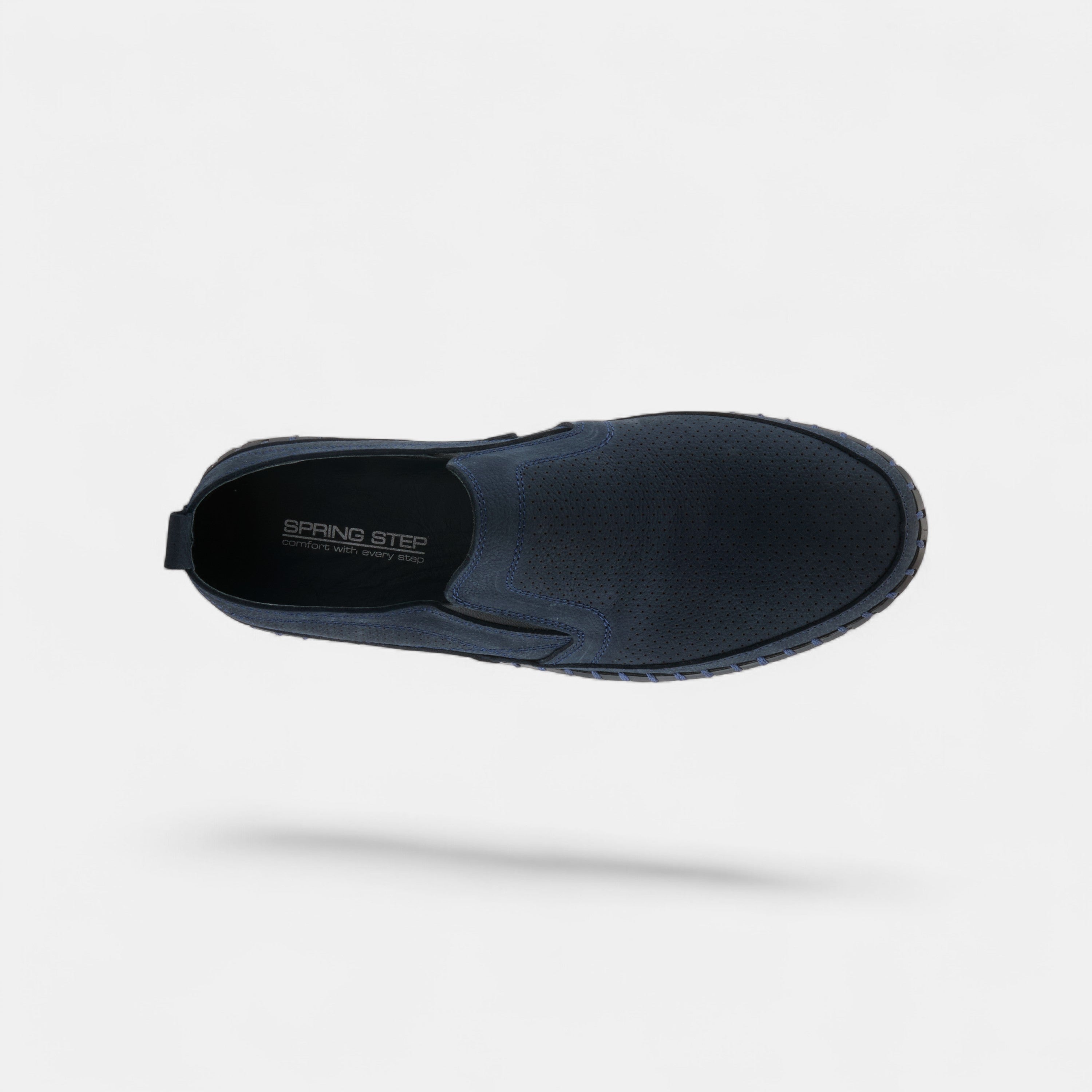 Spring Step Men Mateo Navy Nubuck Leather Loafer