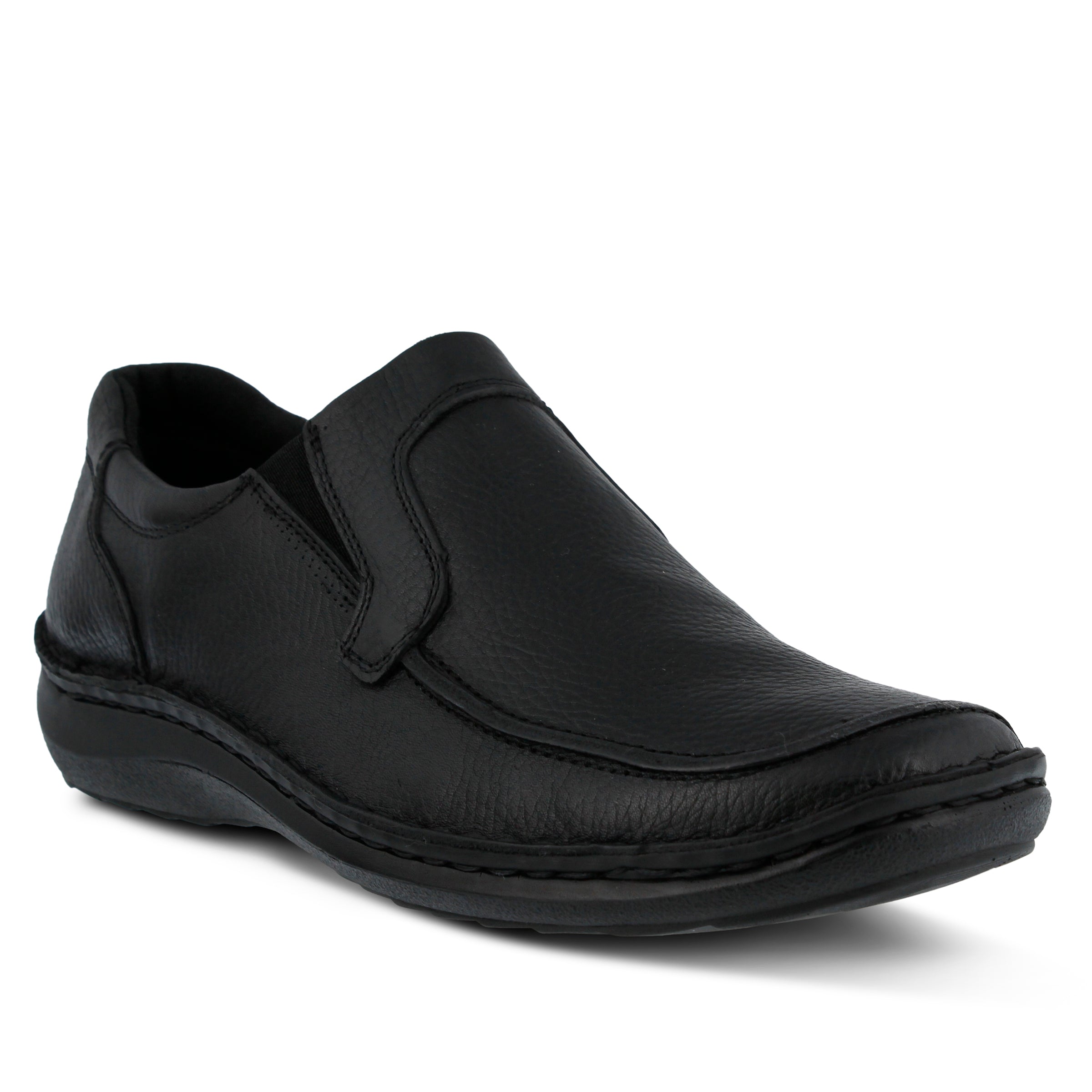 Niccolo men's slip-on casual shoes in Black