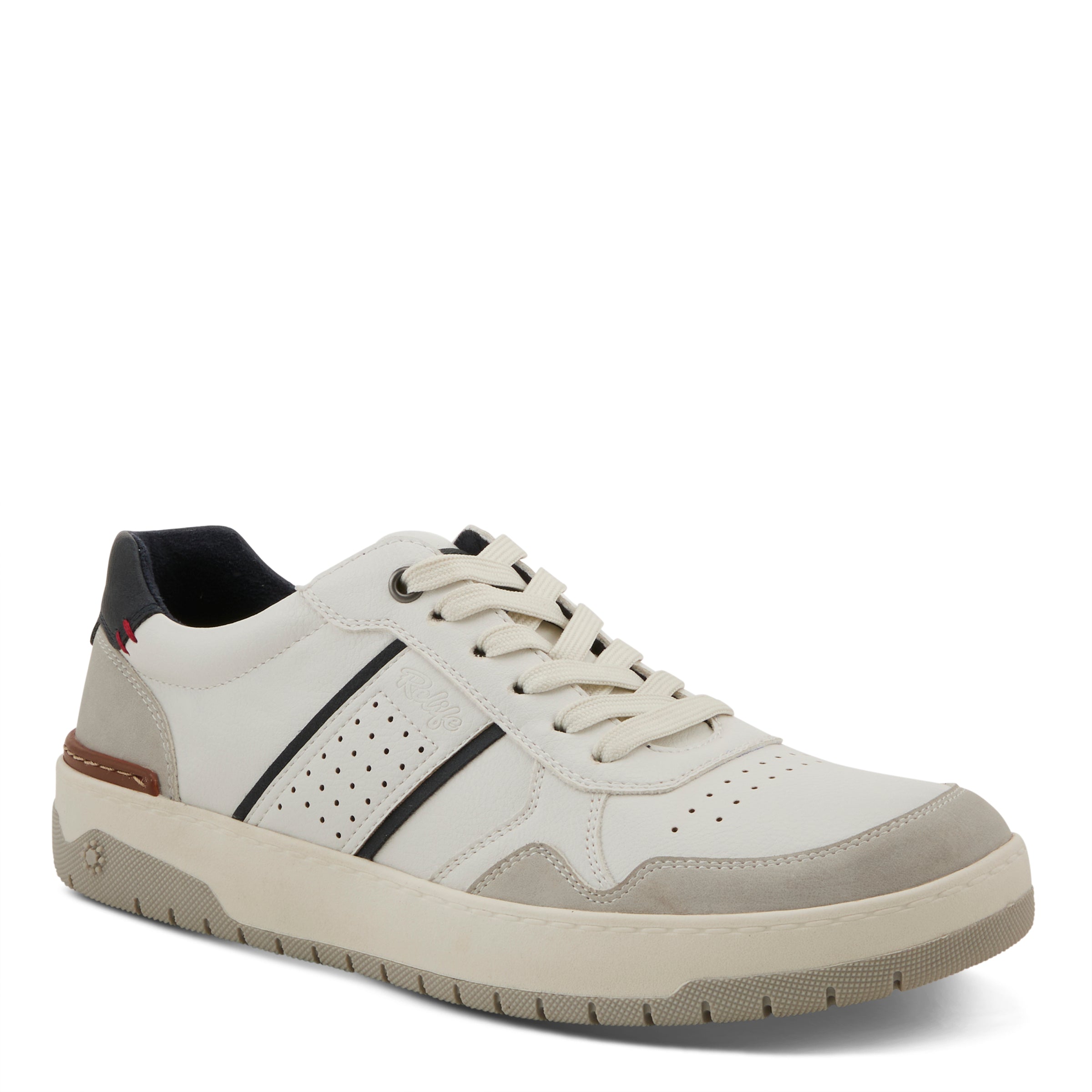 Syed White Multi men's lace-up casual sneakers in Default