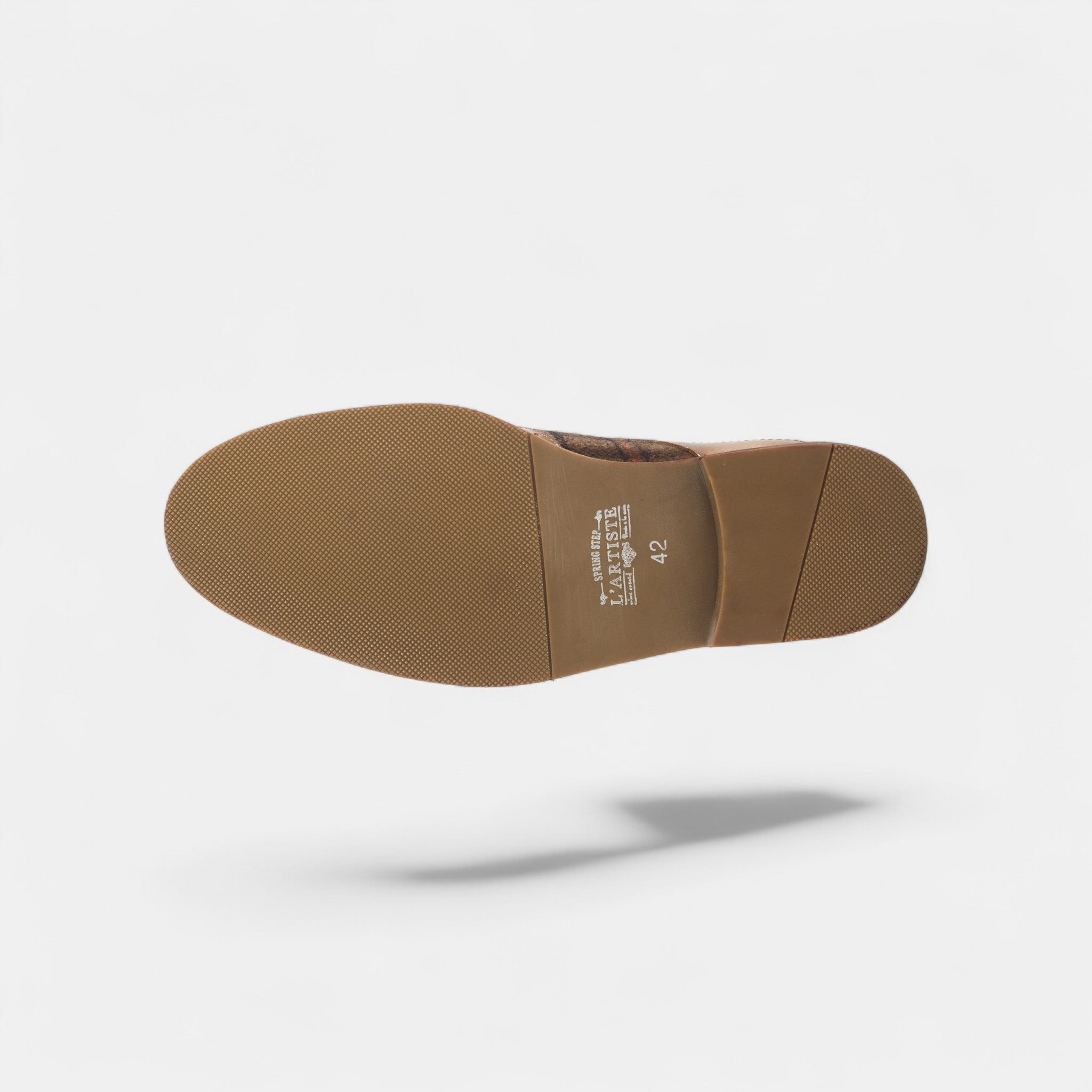 L'Artiste Men Thavo-Plaid Tan Multi Oxford Shoe