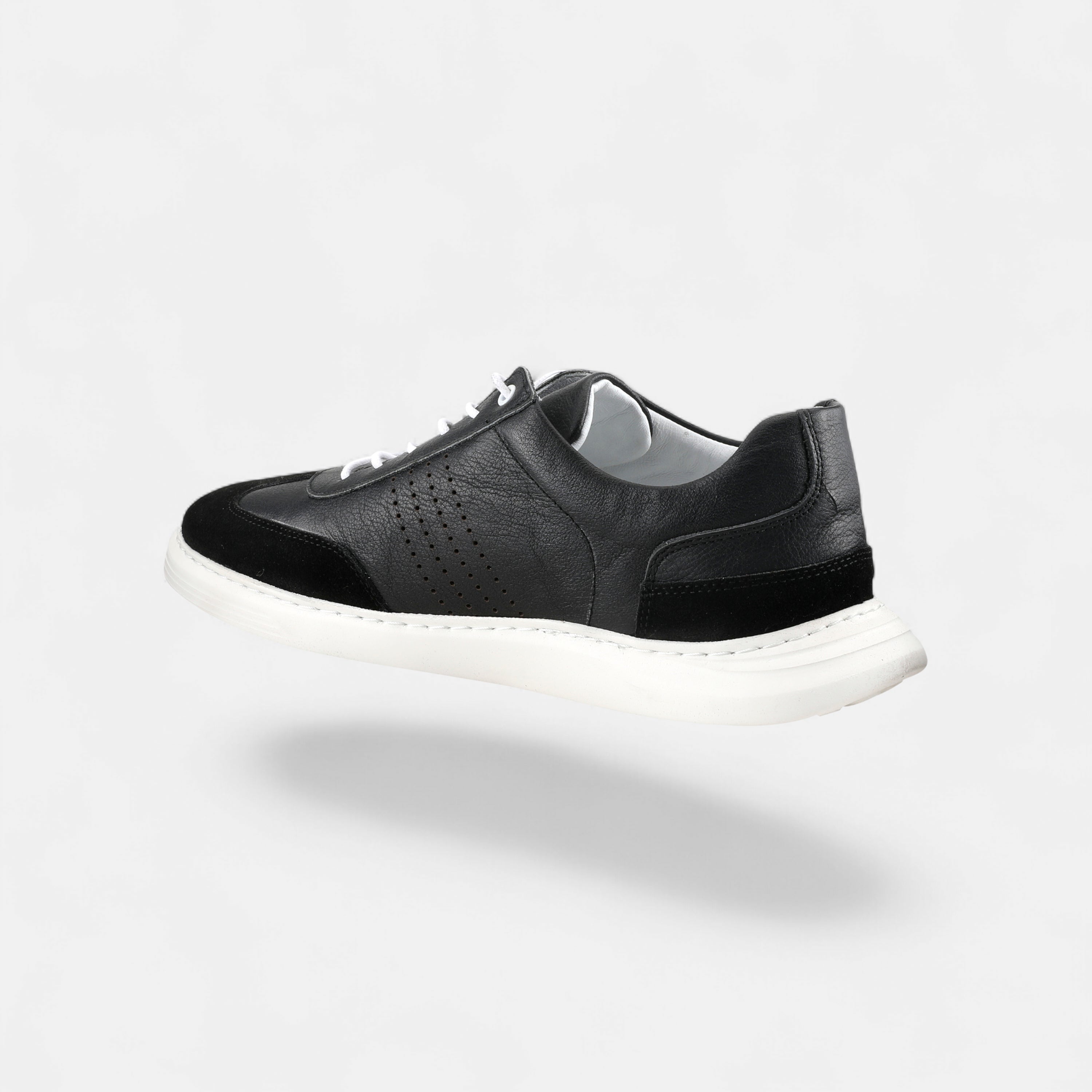 SPRING STEP MEN TRETON BLACK LACE-UP SNEAKERS