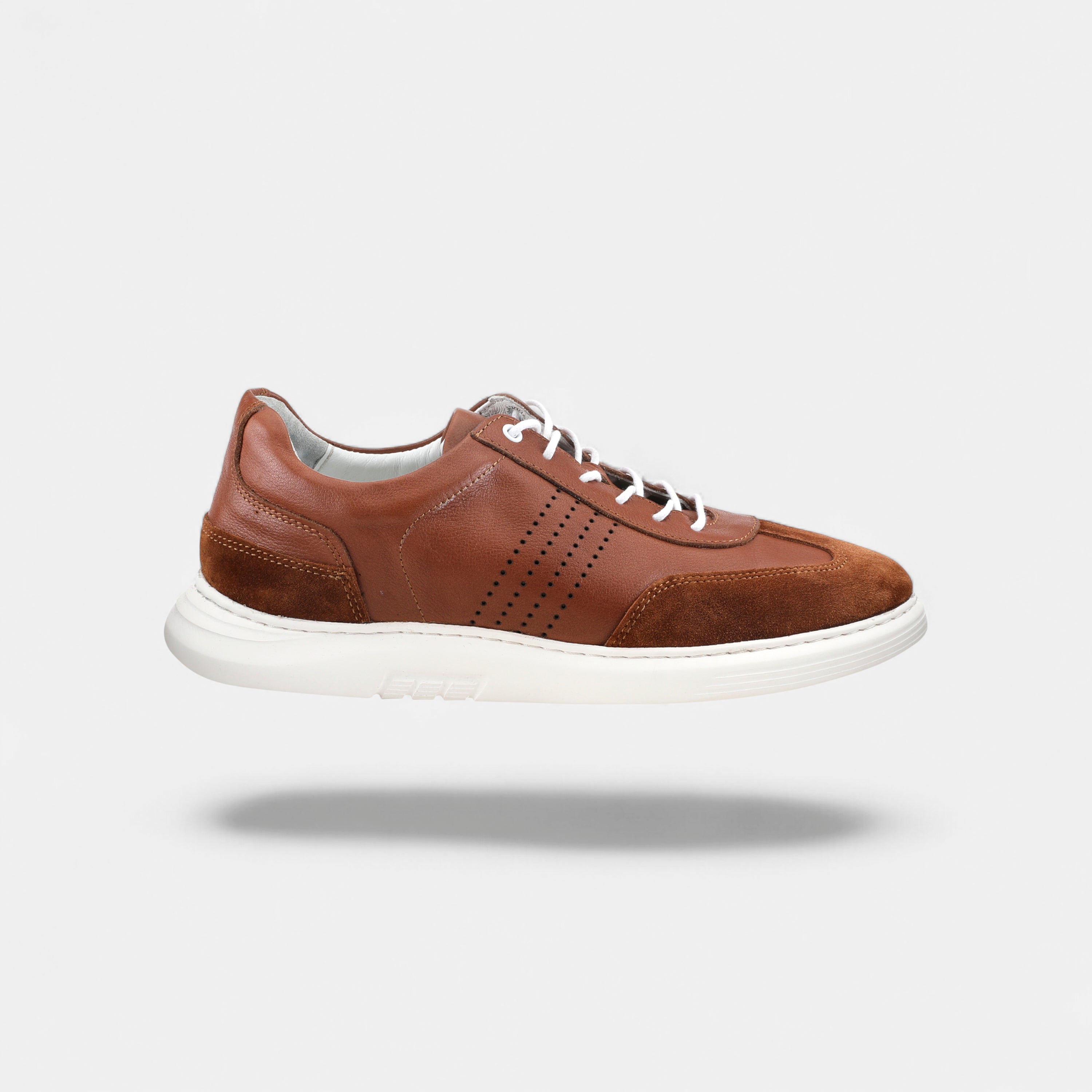 SPRING STEP MEN TRETON BROWN LACE-UP SNEAKERS