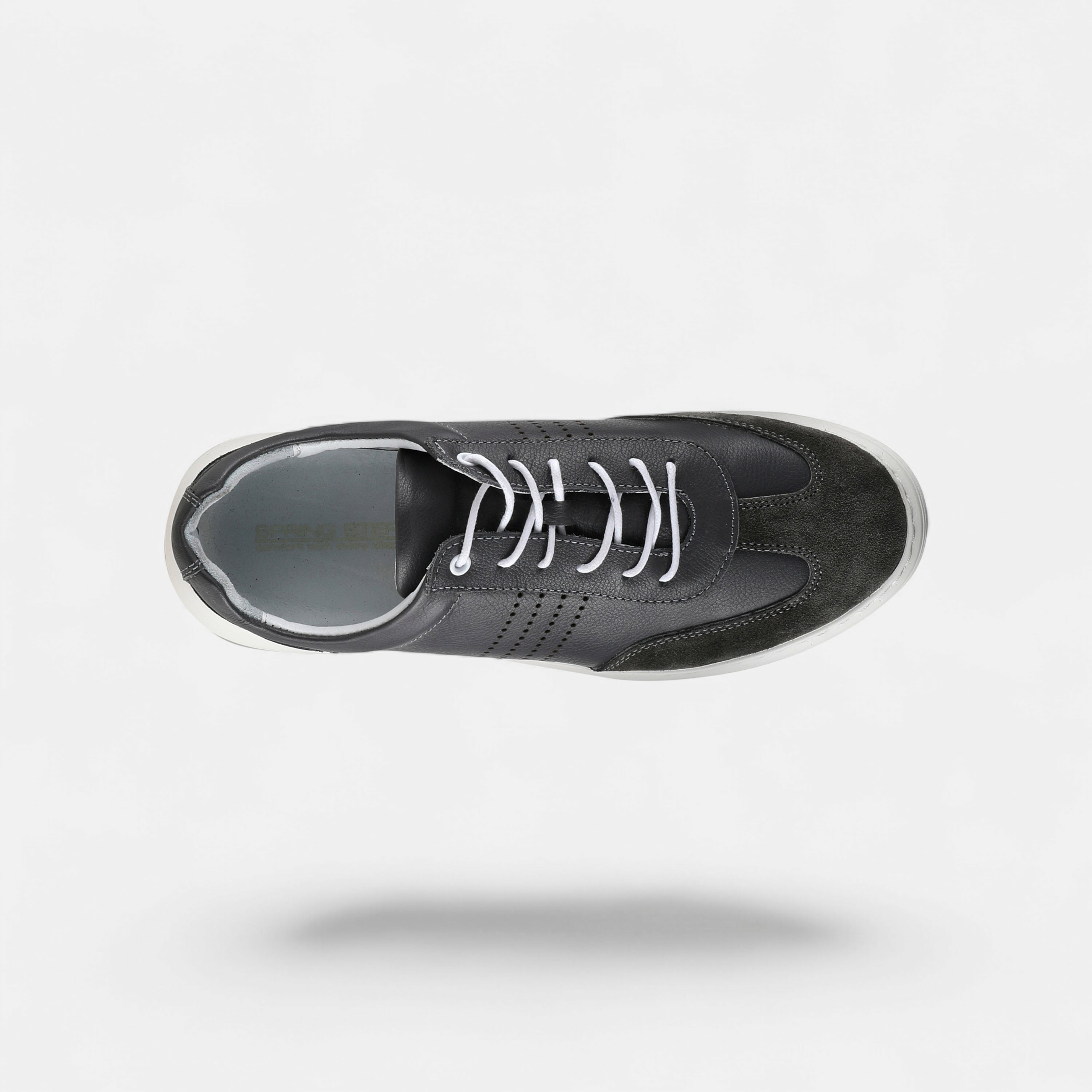 SPRING STEP MEN TRETON GREY LACE-UP SNEAKERS